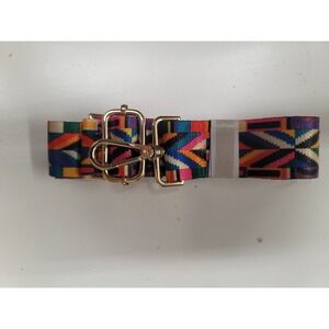 Adjustable Bag Strap‎ Replacement Colorful Pattern Gold Tone Hardware